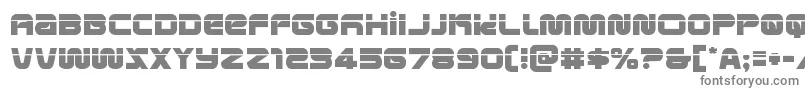 フォントmetronautslaser – 白い背景に灰色の文字