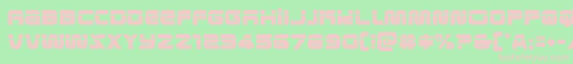 metronautslaser Font – Pink Fonts on Green Background