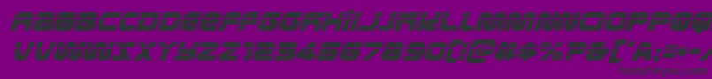 Шрифт metronautslaserital – чёрные шрифты на фиолетовом фоне