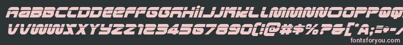 Шрифт metronautslaserital – розовые шрифты на чёрном фоне