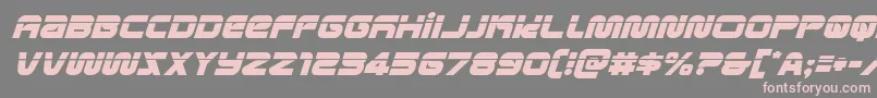 metronautslaserital Font – Pink Fonts on Gray Background