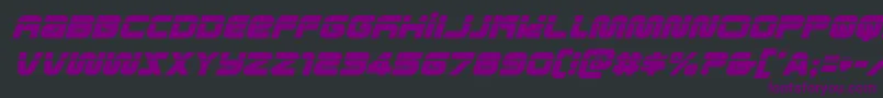 Шрифт metronautslaserital – фиолетовые шрифты на чёрном фоне