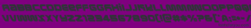 metronautsleft-fontti – mustat fontit violetilla taustalla