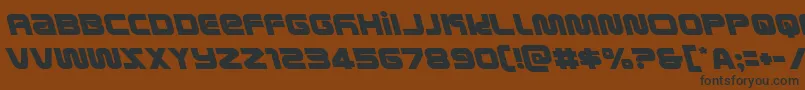 metronautsleft Font – Black Fonts on Brown Background