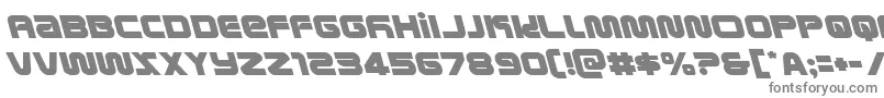 metronautsleft Font – Gray Fonts on White Background