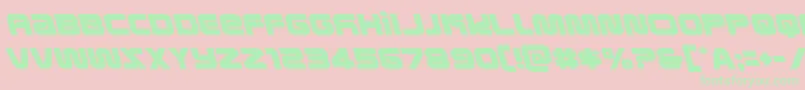 metronautsleft Font – Green Fonts on Pink Background