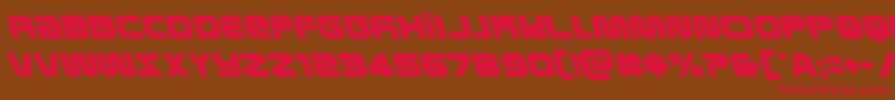 metronautsleft Font – Red Fonts on Brown Background