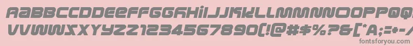 metronautssemital Font – Gray Fonts on Pink Background