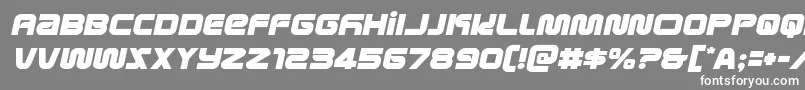 metronautssemital Font – White Fonts on Gray Background