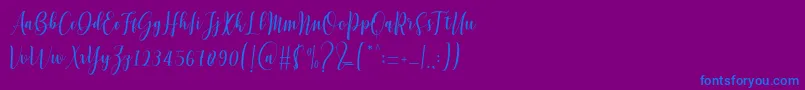 Lisätietoja Mettadilla-fontista Mettadilla-fontti – siniset fontit violetilla taustalla