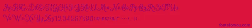Шрифт mettical – фиолетовые шрифты на красном фоне