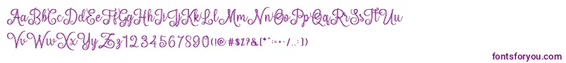 Шрифт mettical – фиолетовые шрифты на белом фоне