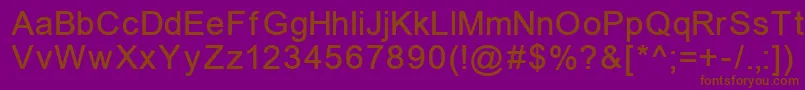 Unkoi8n Font – Brown Fonts on Purple Background