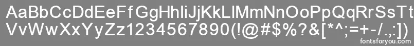 フォントUnkoi8n – 灰色の背景に白い文字