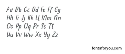 Schriftart Metultah Italic Font by 7NTypes