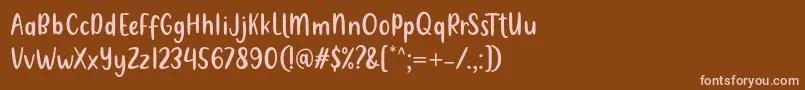 fuente Metultah Regular Font by 7NTypes – Fuentes Rosadas Sobre Fondo Marrón