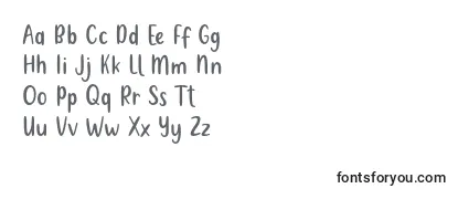 Schriftart Metultah Regular Font by 7NTypes