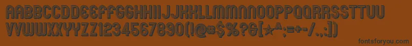 mexcellent 3d Font – Black Fonts on Brown Background
