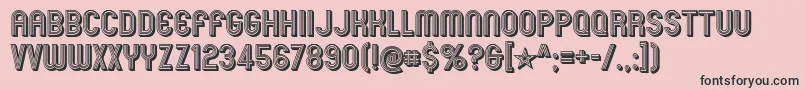 mexcellent 3d Font – Black Fonts on Pink Background