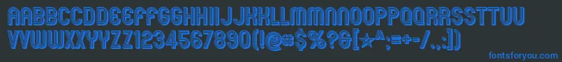 mexcellent 3d Font – Blue Fonts on Black Background