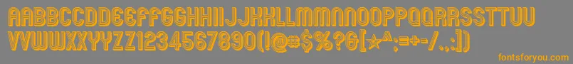 mexcellent 3d Font – Orange Fonts on Gray Background