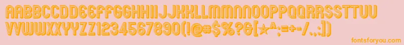 mexcellent 3d Font – Orange Fonts on Pink Background