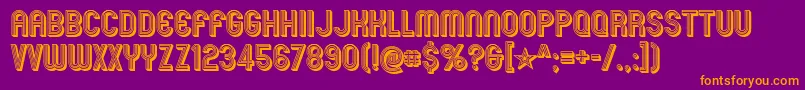 mexcellent 3d Font – Orange Fonts on Purple Background