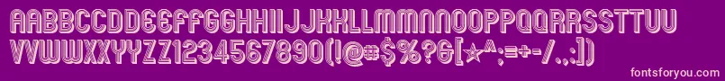 mexcellent 3d Font – Pink Fonts on Purple Background