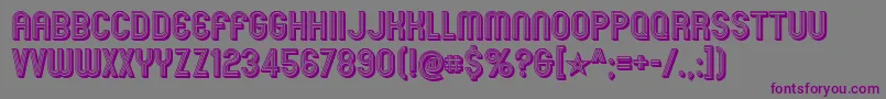 mexcellent 3d-Schriftart – Violette Schriften auf grauem Hintergrund