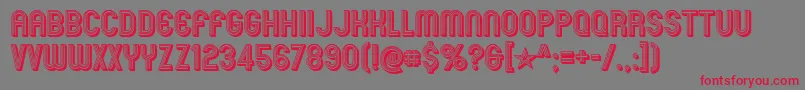 mexcellent 3d Font – Red Fonts on Gray Background