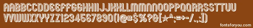 mexcellent 3d Font – White Fonts on Brown Background