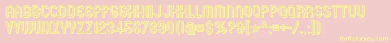 mexcellent 3d Font – Yellow Fonts on Pink Background