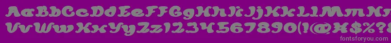 mexicano chilli sauce Bold-Schriftart – Graue Schriften auf violettem Hintergrund
