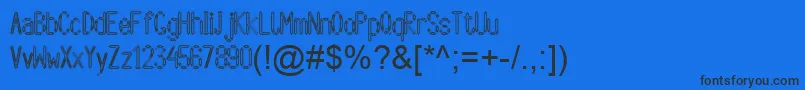 Arbycksazjan Font – Black Fonts on Blue Background