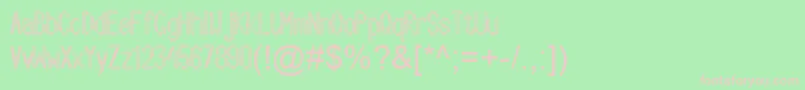 Arbycksazjan Font – Pink Fonts on Green Background