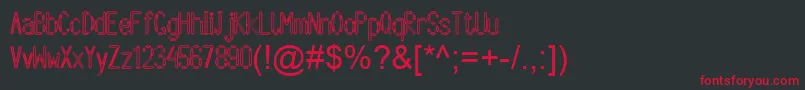 Arbycksazjan Font – Red Fonts on Black Background