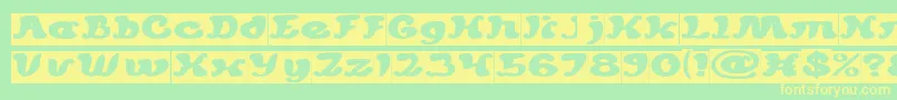 MEXICANO CHILLI SAUCE Inverse Font – Yellow Fonts on Green Background