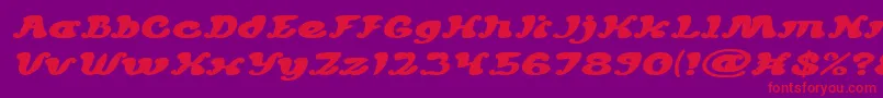 MEXICANO CHILLI SAUCE Italic Font – Red Fonts on Purple Background