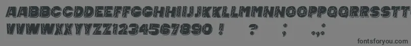 フォントMexicanTequila Italic – 黒い文字の灰色の背景