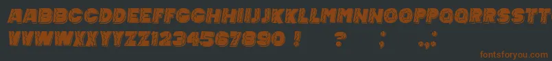 fuente MexicanTequila Italic – Fuentes Marrones Sobre Fondo Negro