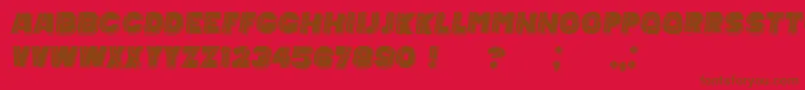 Fonte MexicanTequila Italic – fontes marrons em um fundo vermelho