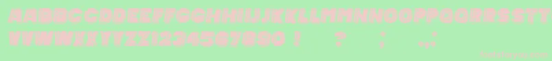 フォントMexicanTequila Italic – 緑の背景にピンクのフォント