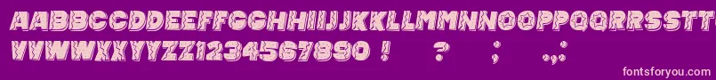 Fonte MexicanTequila Italic – fontes rosa em um fundo violeta