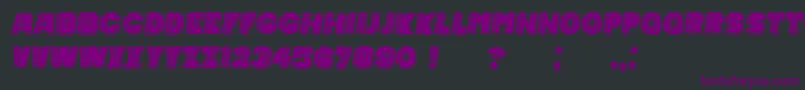 MexicanTequila Italic Font – Purple Fonts on Black Background