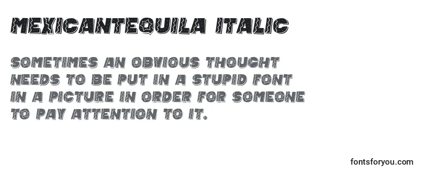 MexicanTequila Italic Font