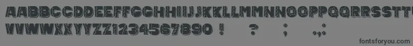 MexicanTequila Font – Black Fonts on Gray Background