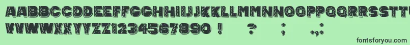 MexicanTequila Font – Black Fonts on Green Background