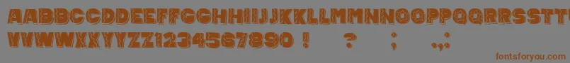 MexicanTequila-Schriftart – Braune Schriften auf grauem Hintergrund
