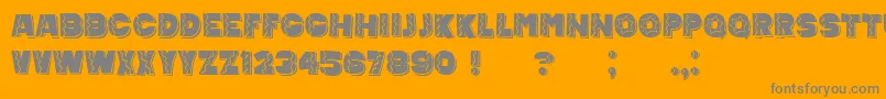 MexicanTequila Font – Gray Fonts on Orange Background