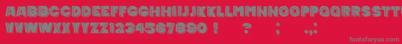 MexicanTequila Font – Gray Fonts on Red Background